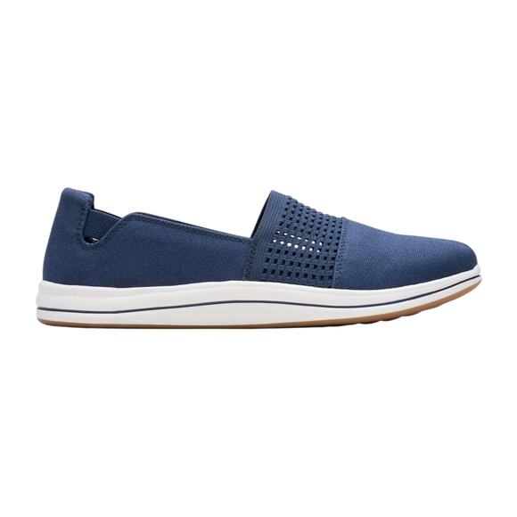 Clarks Women's Cloud Steppers Breeze Vibe Casual Flats Navy Size 5 1/2 M - Picture 2 of 6